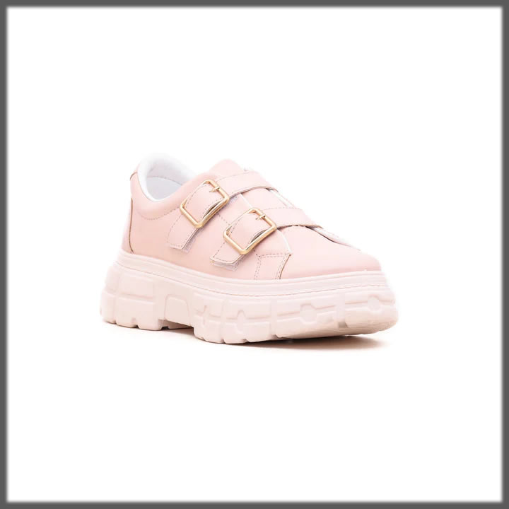lovely pink warm sneakers