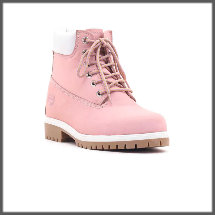 pink long boots for women