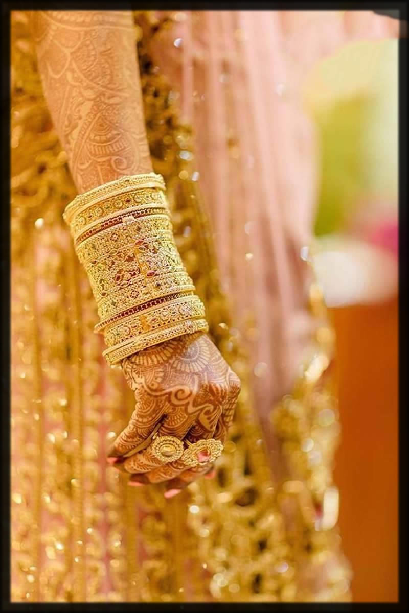 Bridal Jhumka Earrings And Bangles