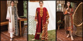 Orient Textiles Winter Collection 2023 - Printed and Embroidered Dresses