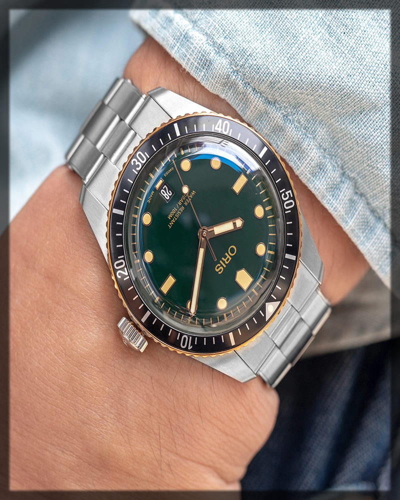 classic oris wristwatch
