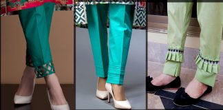 Stylish Trouser Poncha Designs for ladies