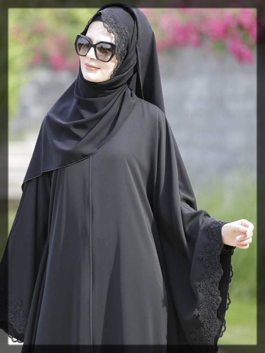 beautiful black arabic hijab style