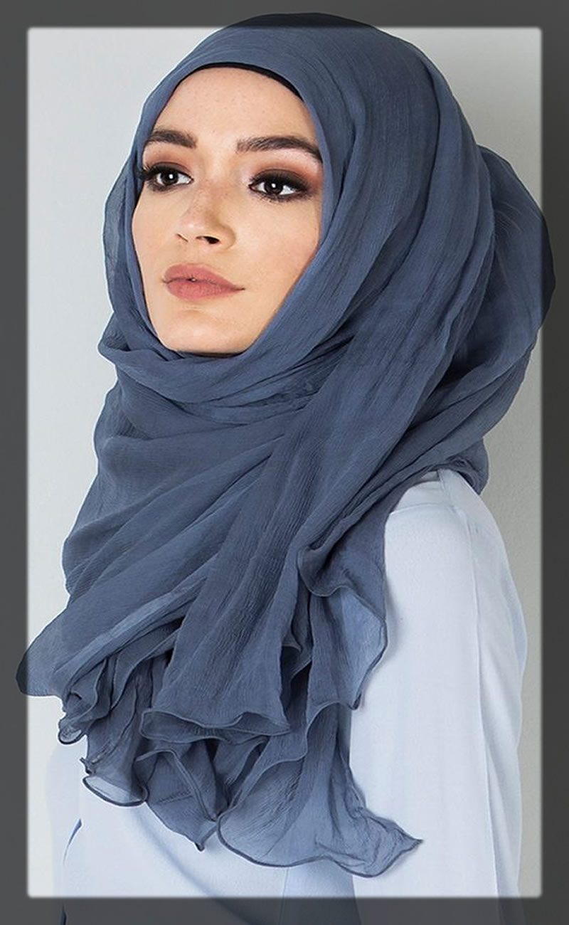 chiffon loop hijab for girls