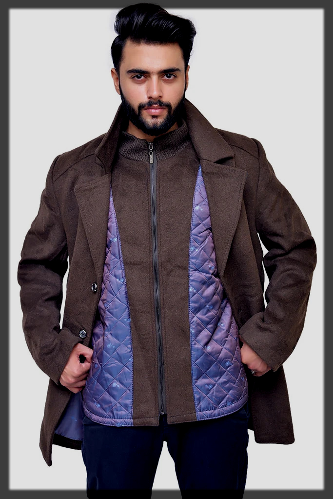 dazzling Saeed Ajmal Winterlong coat Collection