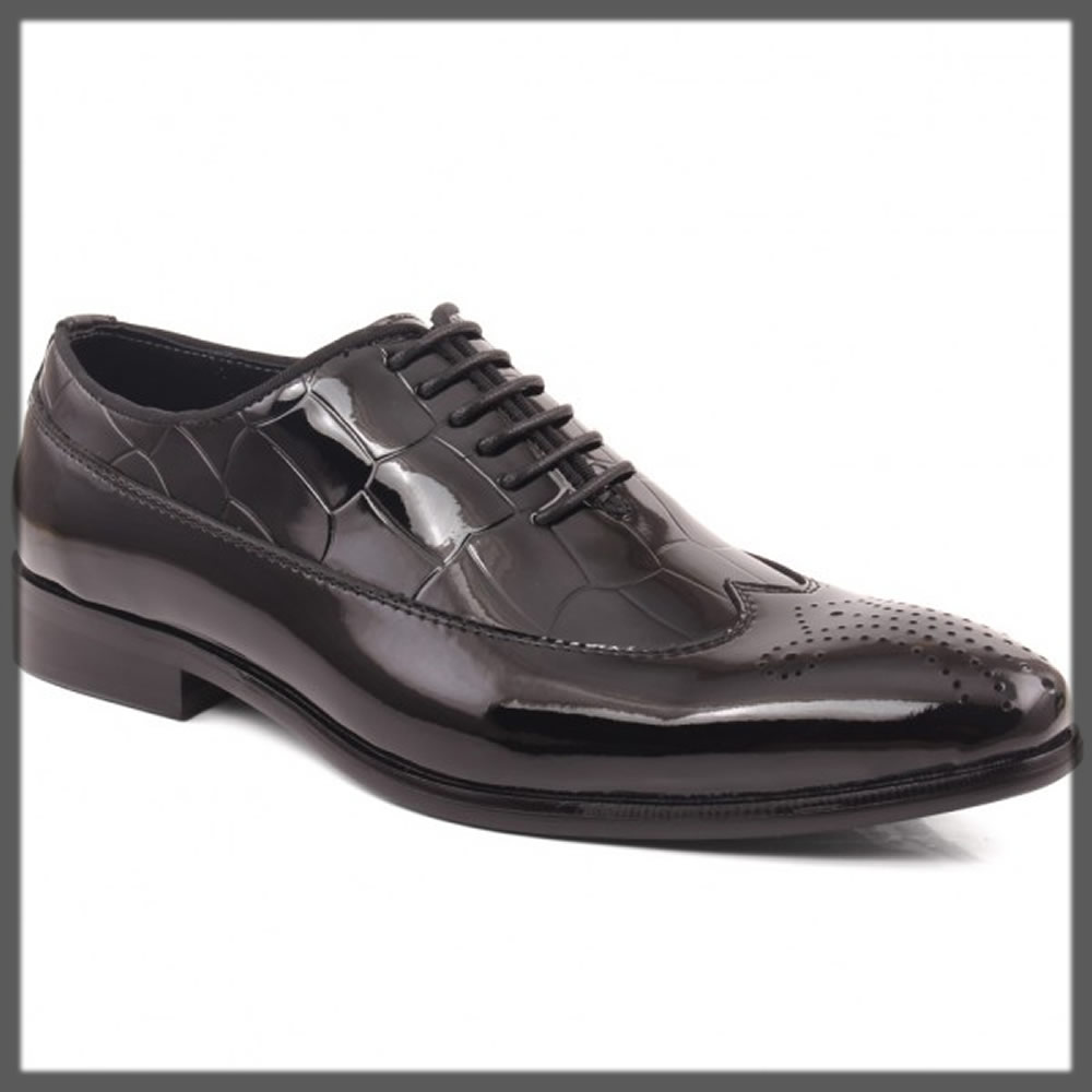 formal black lace up shoes