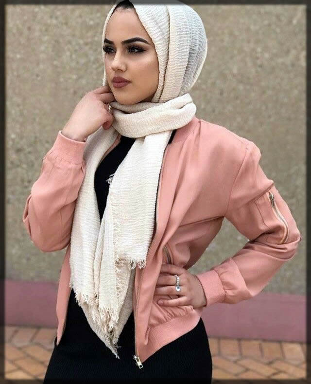 hijab in muffler style