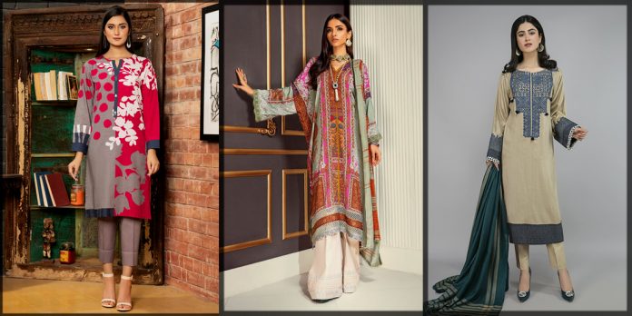 latest and stylish winter dresses for pakistani women