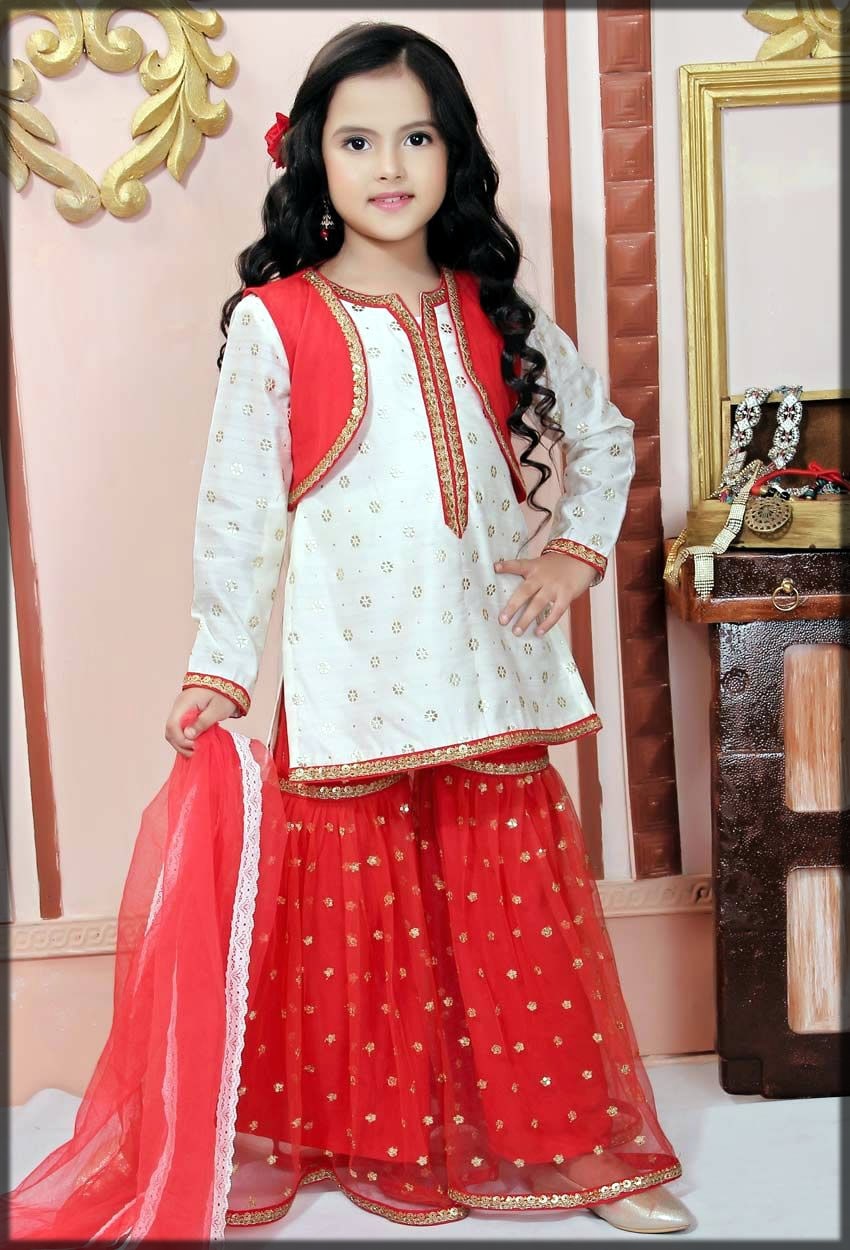 Sharara Dresses for Baby Girls 2022 - Little Kids Sharara Suit Designs Sharara Dresses for Baby Girls 2022 - Little Kids Sharara Suit Designs