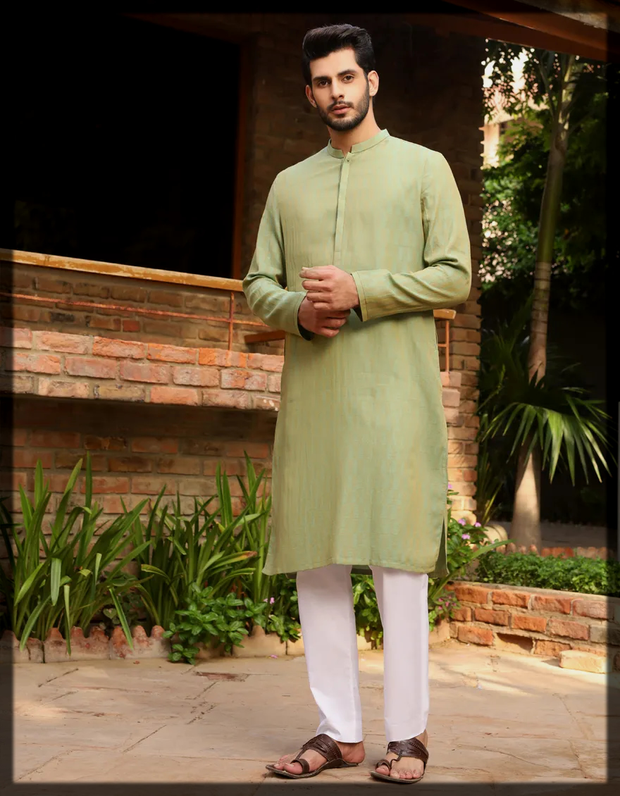 White Indian Couple Combo Kurta Set | FASHION BAZAR 365