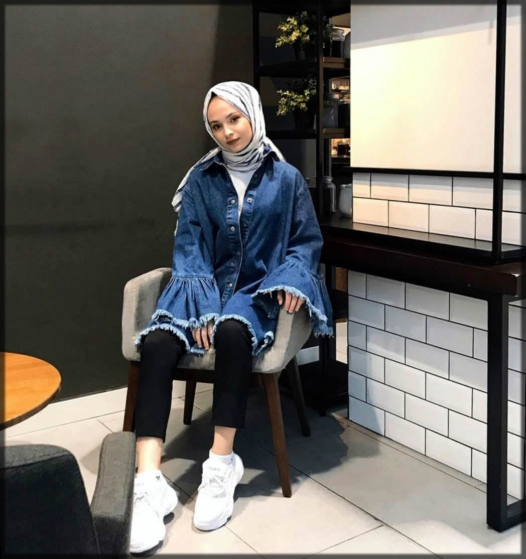 stylish and latest hijab style