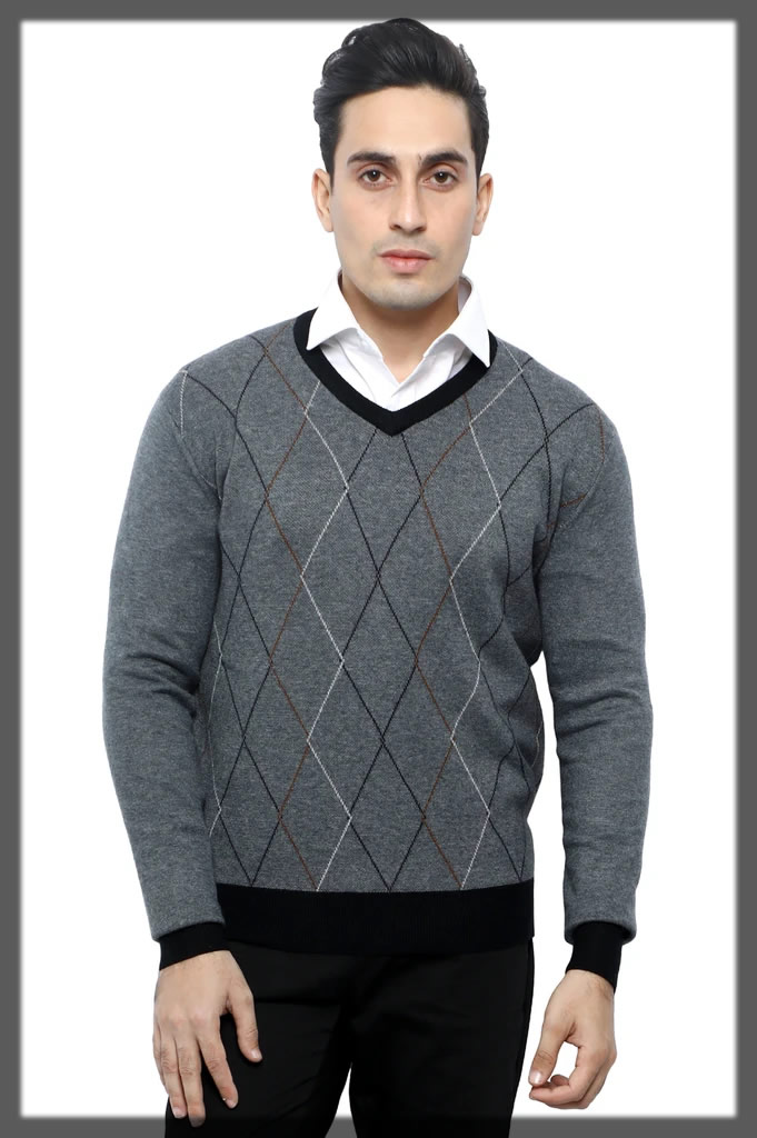 mens sweater half sleeve