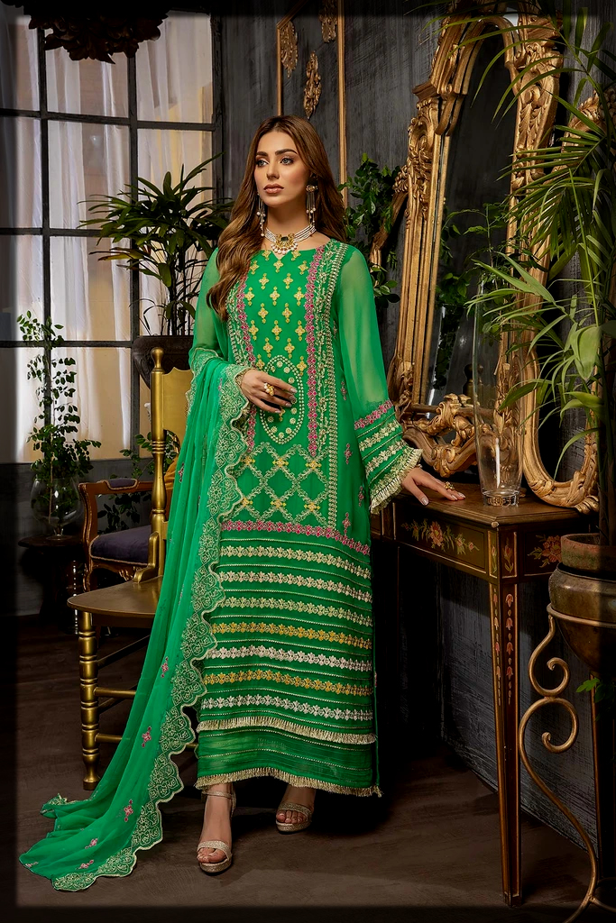 green shaded winter wedding suit