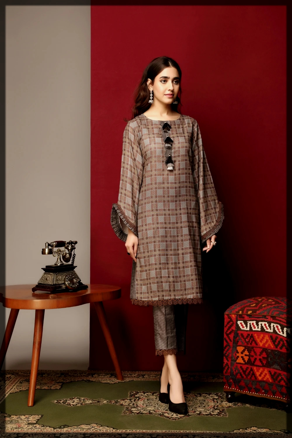 ittehad textile cotton suit for women
