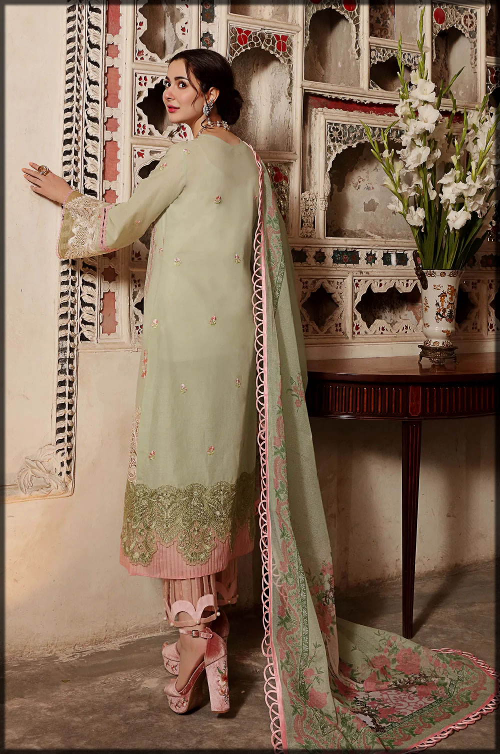 greens shaded summer lawn suit by sable