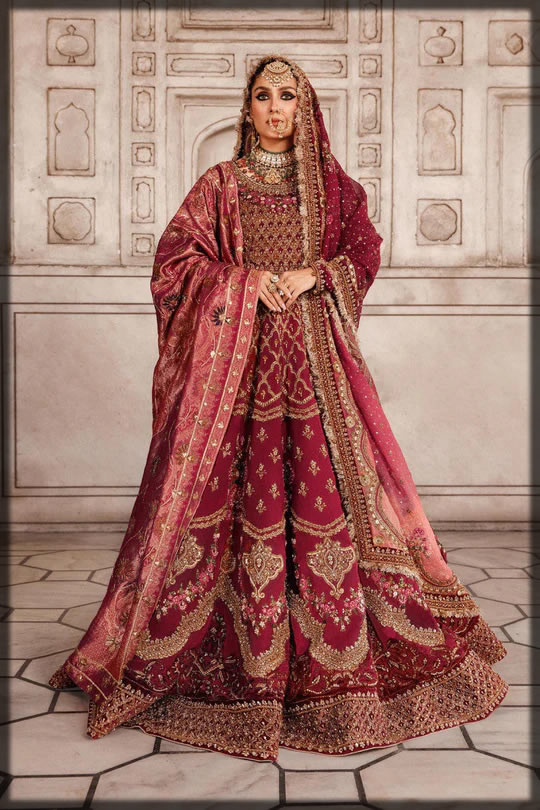 red bridal barat dress