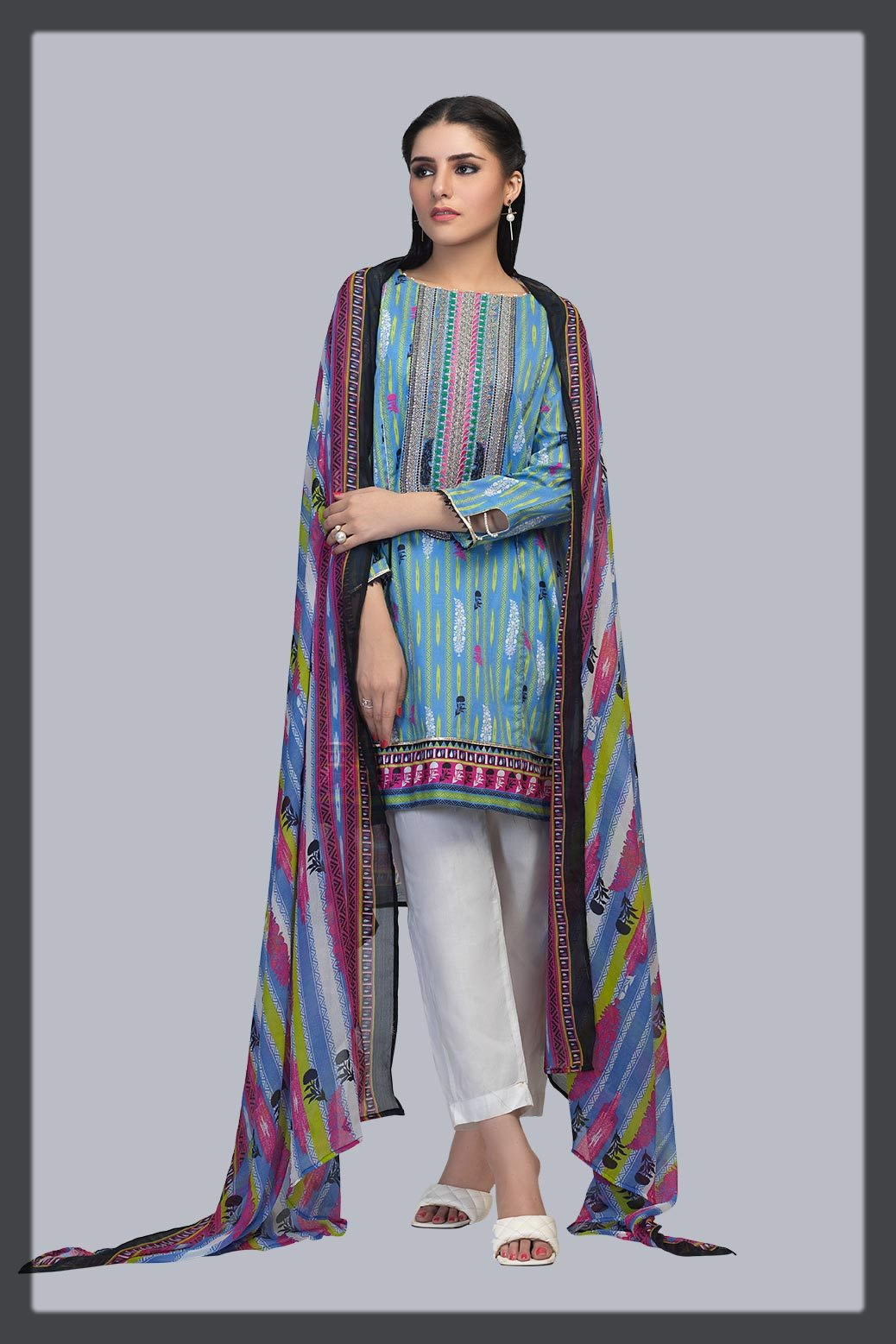 serene printed suit for women