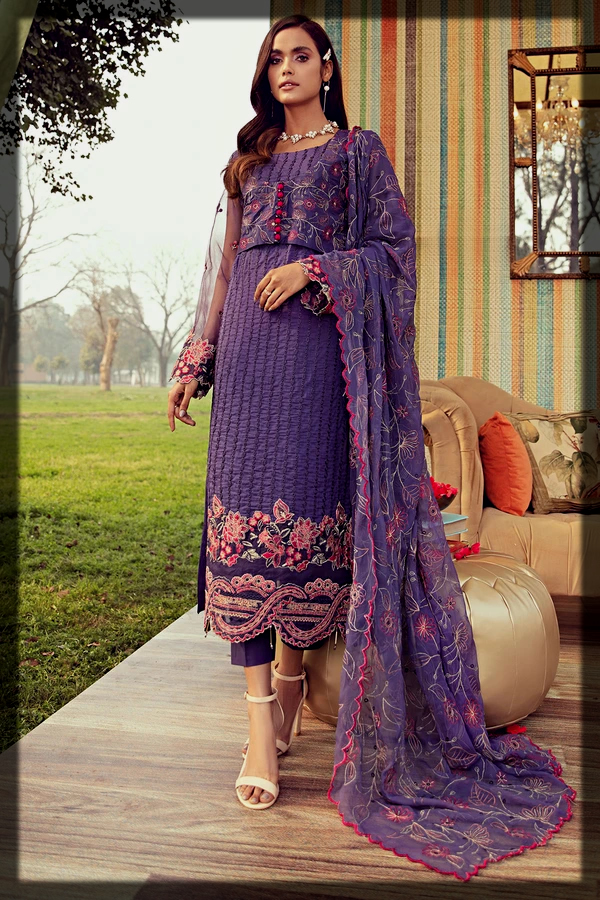 HAZE EMBROIDERED LAWN UNSTITCHED