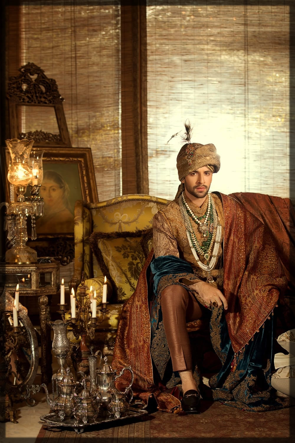 Royal Kurta Pajama with Waistcoat and Shawl