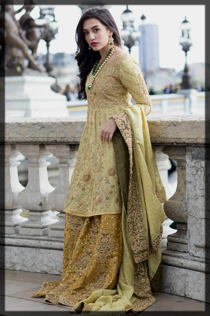 yellow Lavish and Colorful Mehndi Dresses for Bridal