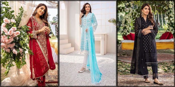 Azure Festive Chiffon Collection