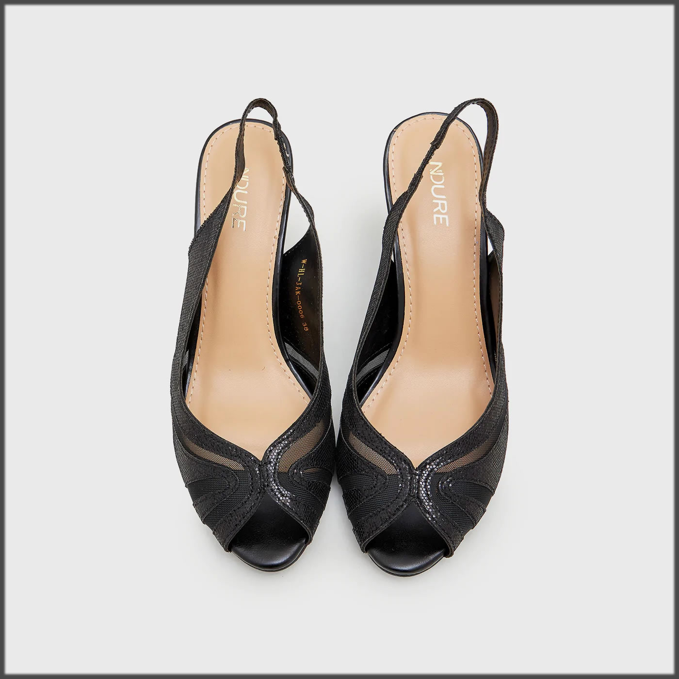 black summer heels
