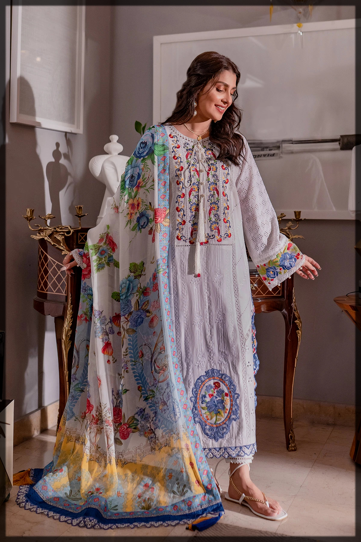 latest summer dress ammara khan