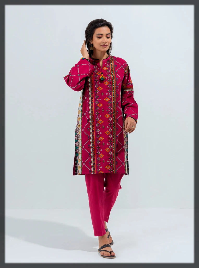 lovely pink winter khaddar suit
