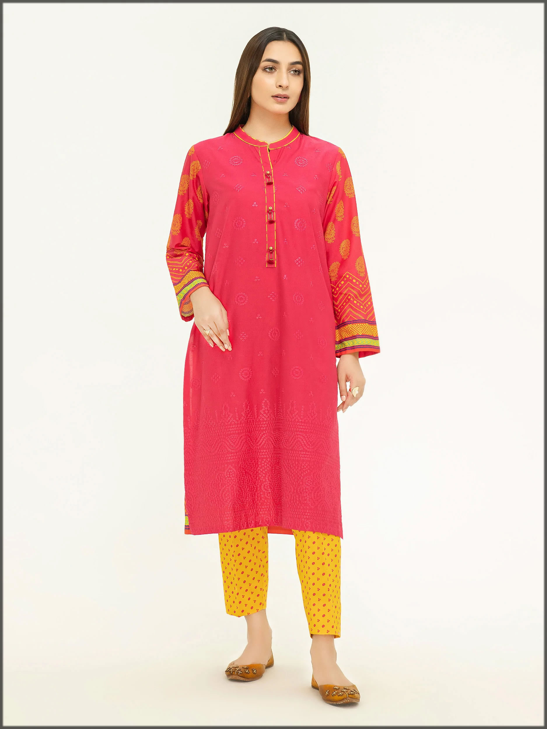 Embroidered Winter Cotton Suit