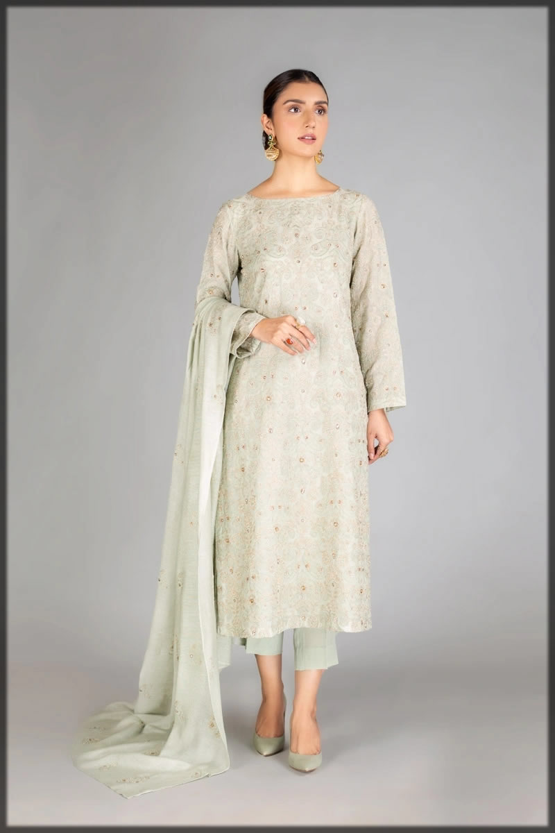 bareeze winter khaadi dress