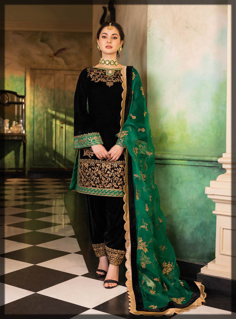 Zainab chottani velvet collection 22