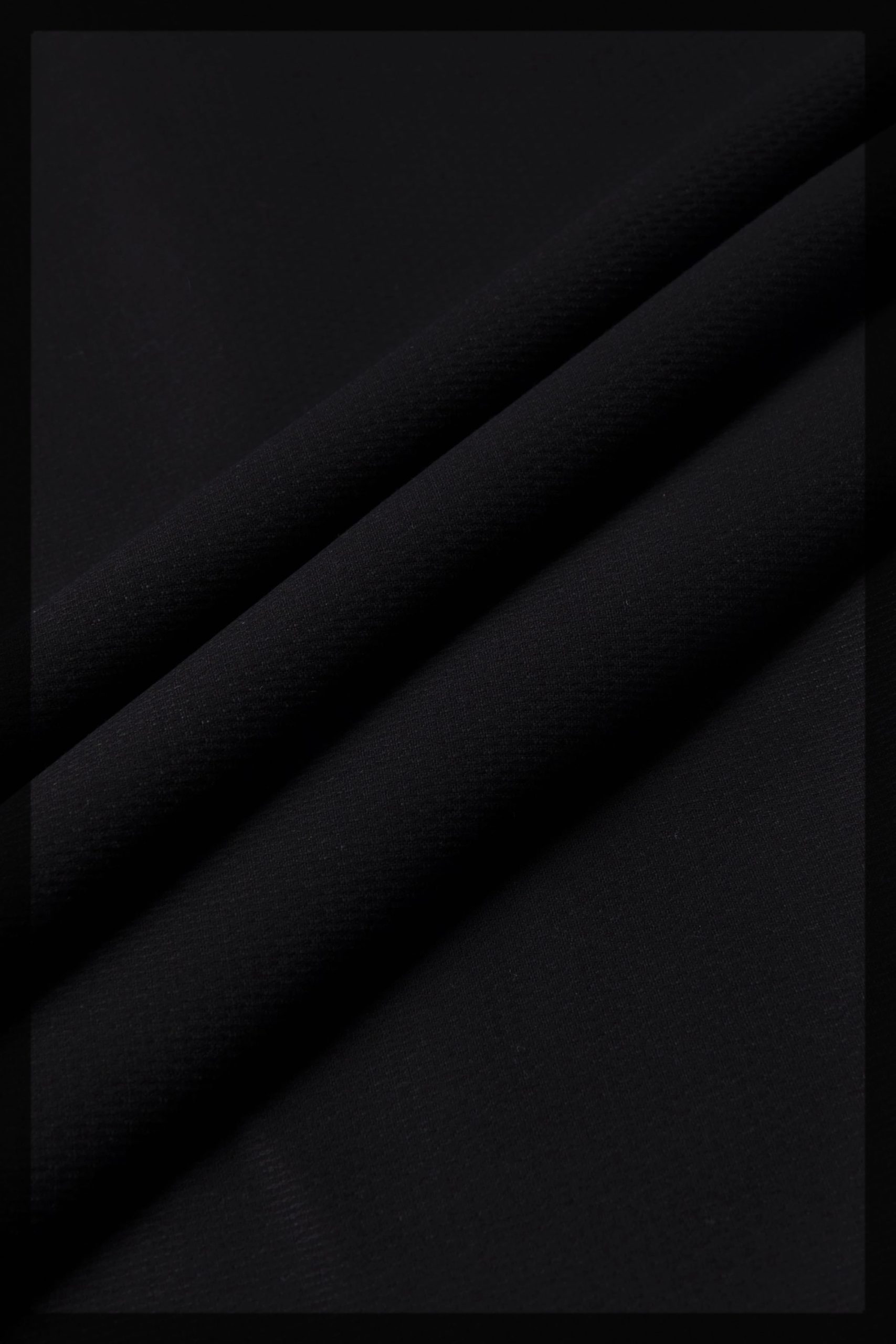 black blended cotton dobby suit