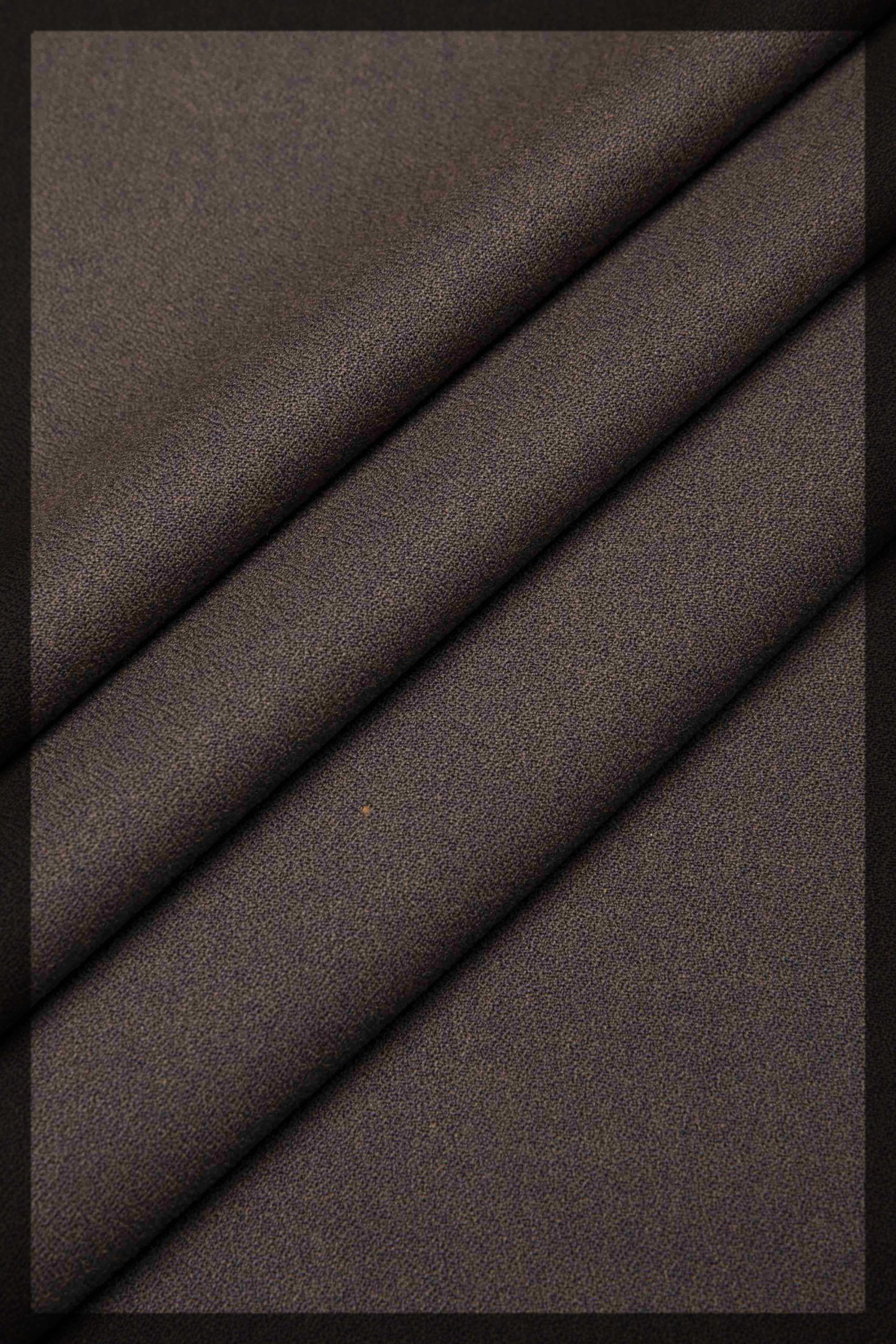 brown premium blended crepe suit