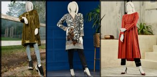 latest and classical Junaid Jamshed Winter Kurti Collection