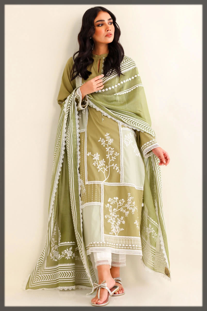 lime green winter basic pret