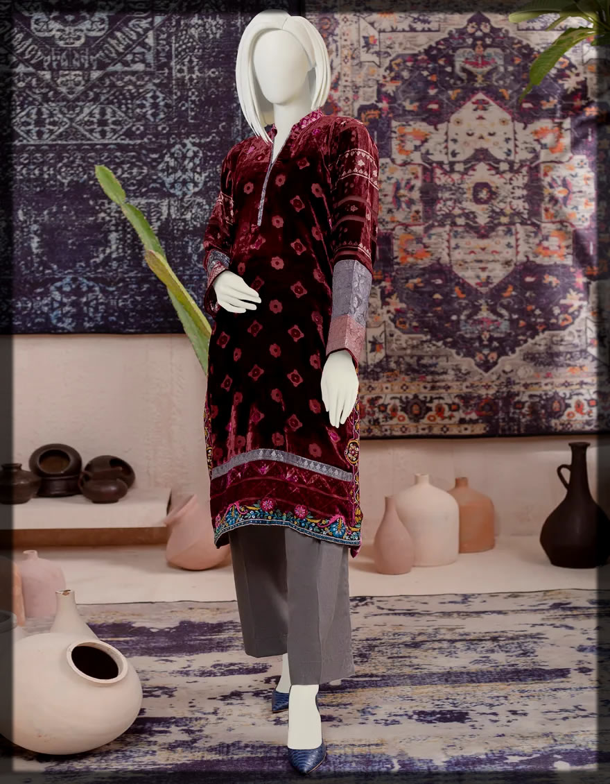 Junaid Jamshed Winter Kurti Collection for Women