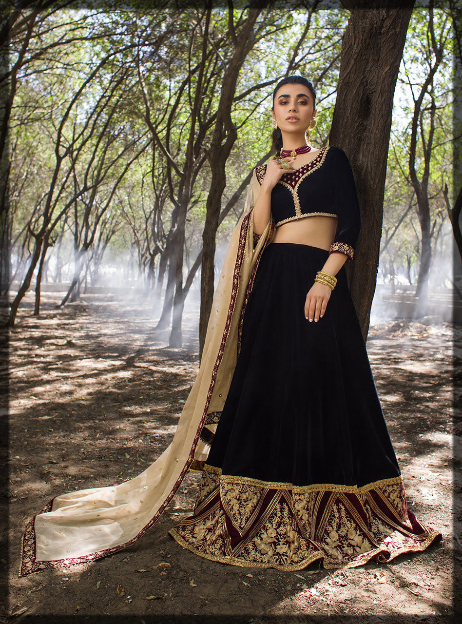 alluring black velvet dress