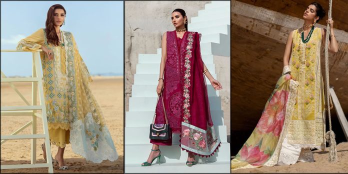 crimson luxury lawn collection for women