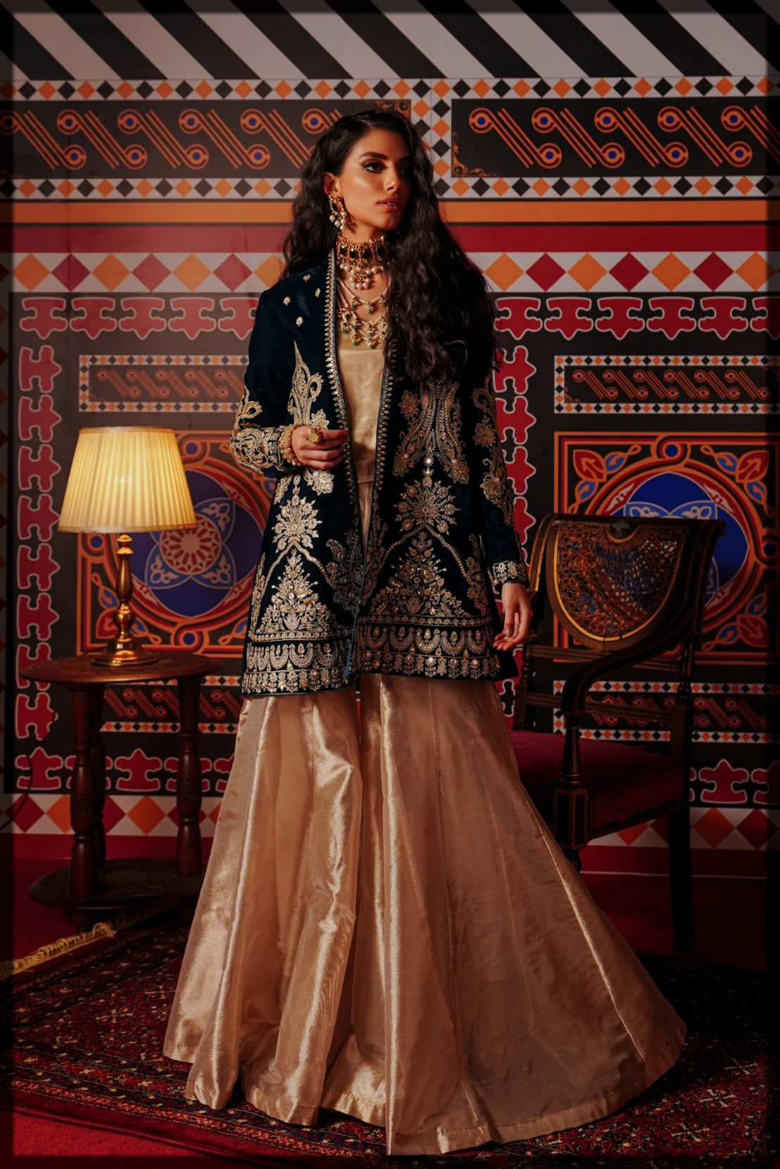 dazzling winter formal suit by ethnic