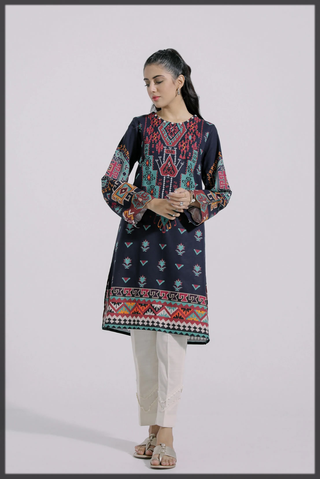 ethnic by outfitters Winter shirts Collection for women