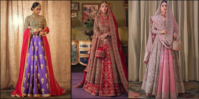 beautiful hussnain rehar bridal collection