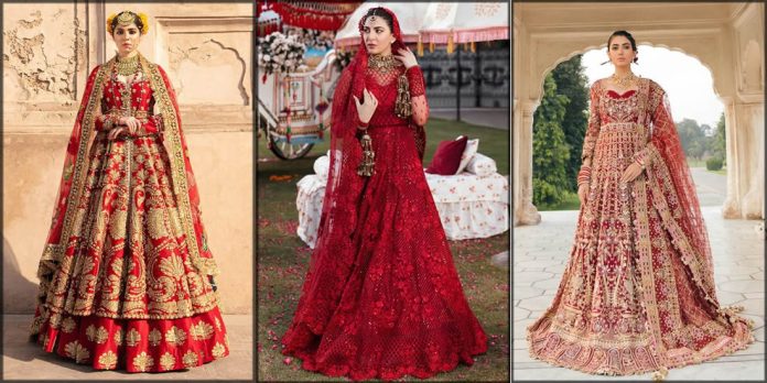red bridal dresses for women