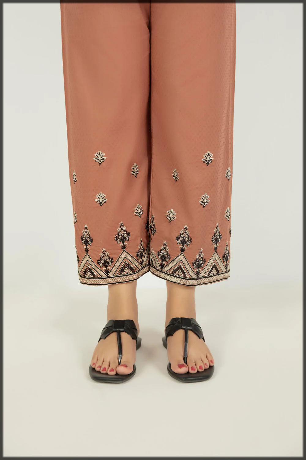 summer embroidered trouser