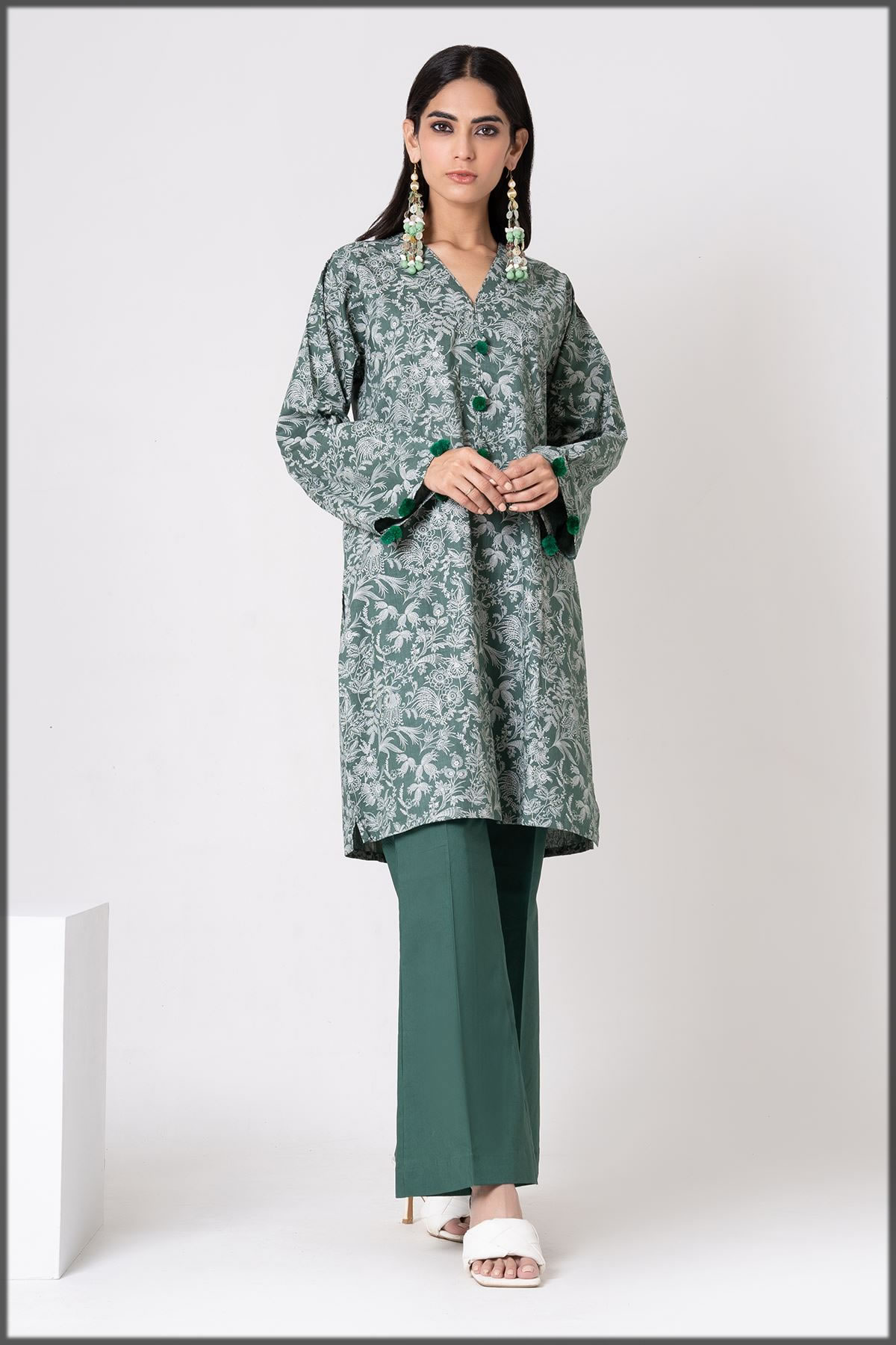 2pc summer printed suit