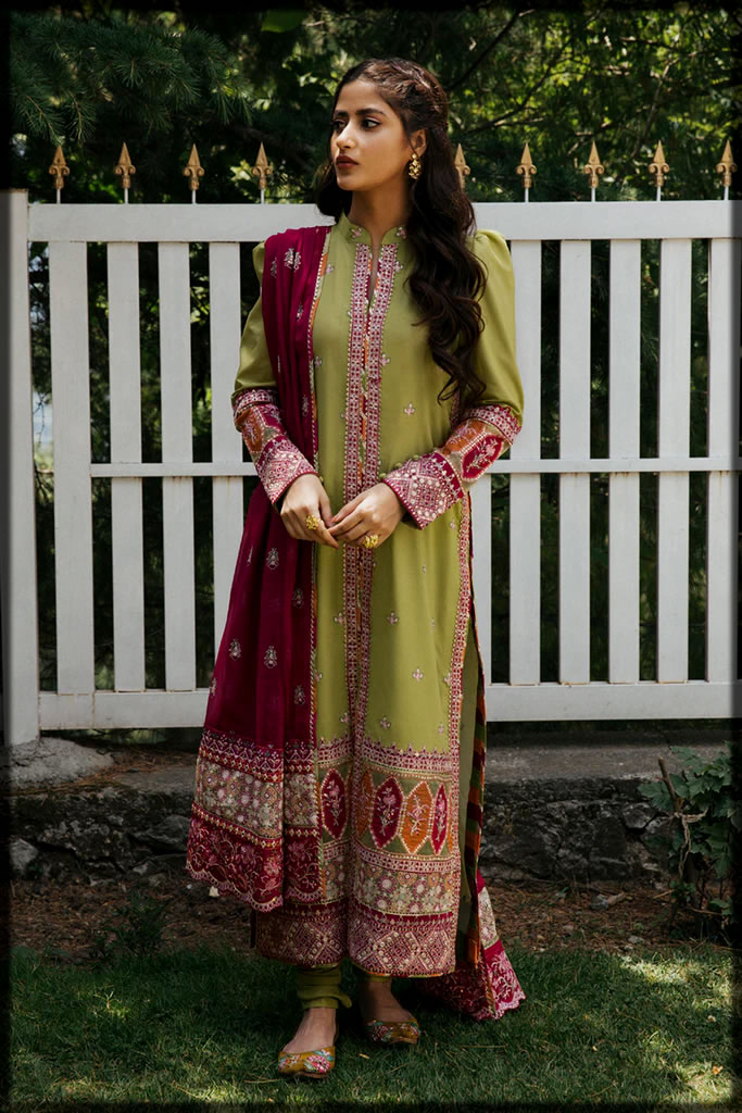 Lasercut Embroidered Summer Lawn Suit