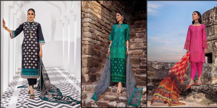 Latest Thread and Motifs Luxury Lawn Collection for ladies
