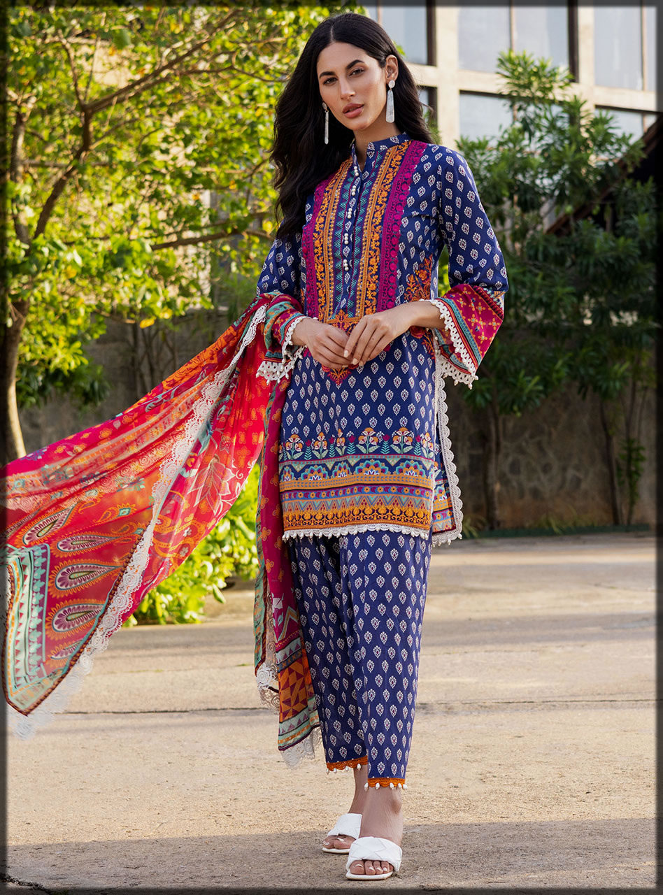 Threads and Motifs Summer Lawn Collection for Women