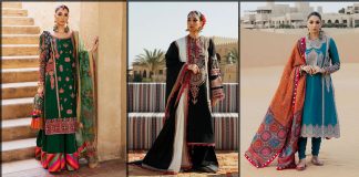 Latest Hussain Rehar Luxury Lawn Collection