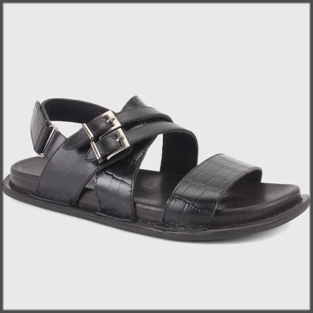 black summer sandals for men