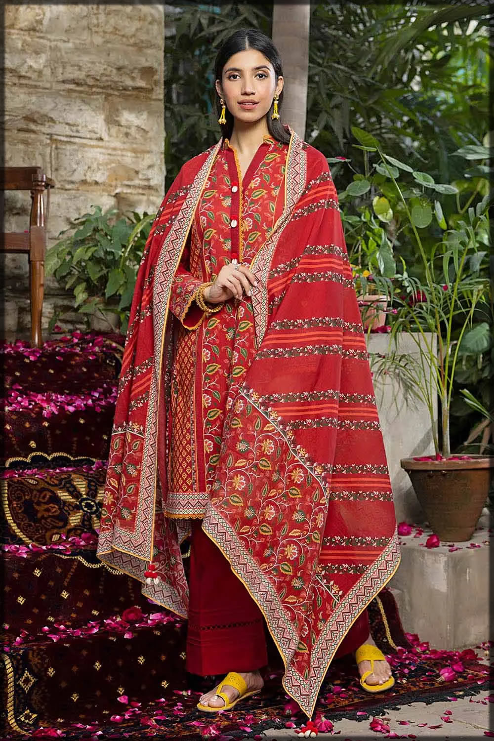 gul ahmed red collection